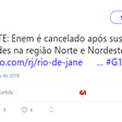 #VerificamosENEM: Enem não foi cancelado em Norte e Nordeste