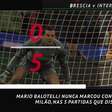 Serie A: 5 fatos! Balotelli nunca marcou gols contra a Inter de Milão