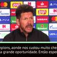 FUTEBOL: Champions League: Simeone: "Amanhã teremos uma grande oportunidade"