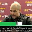 Premier League: Guardiola: "O melhor atacante é sempre o Messi"