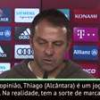 FUTEBOL: Bundesliga: Flick desafia Thiago: "Disse que faria oito gols; faltam cinco"