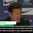 La Liga: Simeone: "Jogaremos cada partida como uma final"