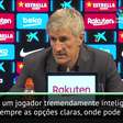 La Liga: Setién: "Messi não se coloca em risco"