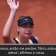 TÊNIS: WTA: Sharapova anuncia que deixa o tênis