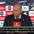 La Liga: Zidane após vitória no clássico: "Me alegro por Vinícius"
