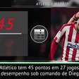 FUTEBOL: La Liga: 5 Coisas: Simeone mira recorde de vitórias de Luis Aragonés no Atlético de Madrid