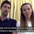 TÊNIS: Geral: Novak e Jelena Djokovic doarão 1 milhão de euros para ajudar a combater o coronavírus