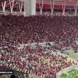 FLAMENGO: Torcida xinga Landim no final da partida contra o Universidad Católica