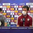 FLUMINENSE: Fernando Diniz evita comentar sobre expulsão de Nonato: "Não vi o lance, não posso falar"
