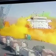 Vídeo mostra acidente com gás tóxico em porto da Jordânia