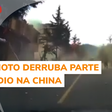 Câmera flagra terremoto derrubando parte de prédio na China