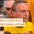 Bolsonaro chega a escola do Rio de Janeiro para votar