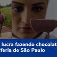 Baiana lucra fazendo chocolate artesanal na periferia de SP