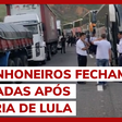 "Se não deu na moral, vamos ganhar na força": caminhoneiros bolsonaristas pedem golpe militar