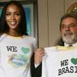 Naomi Campbell parabeniza Lula e relembra encontro com o petista