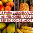 Descubra quais as melhores frutas para congelar e os 5 melhores modos de fazer