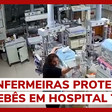 Câmera de segurança flagra enfermeiras protegendo bebês em hospital turco durante terremoto