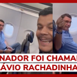 Homem encontra Flávio Bolsonaro em avião e o questiona sobre joias e preço da picanha