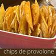 Chips de provolone, snack com 1 ingrediente, assado