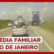 Vídeo mostra o momento da colisao entre carreta e carro que deixou 6 mortos no RJ
