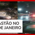 Arrastão e tiroteio assustam motoristas em avenida no Rio de Janeiro