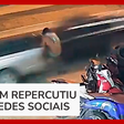 Homem escapa ileso de acidente, e cena viraliza nas redes sociais