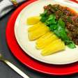 Mandioca cozida à manteiga de garrafa: 2 ingredientes, fácil