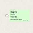 WhatsApp: como colocar negrito e outras formatações