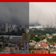 Nuvem 'engole' Caxias do Sul (RS) e faz dia virar noite; entenda