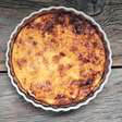 Quiche de damasco com queijo brie simples e fácil