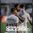 Santos brinca com "operação goleada" e saúda Tottenham com foto de Soteldo em cima da bola