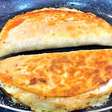 Tortilha recheada com batata e bacon: uma opção simples e deliciosa para o lanche ou jantar