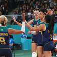 Santiago 2023: Brasil vence Porto Rico e está na semifinal do vôlei feminino