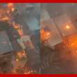 Vídeo mostra o momento em que raio atinge prédio durante temporal em São Paulo