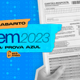 Gabarito Enem 2023 prova azul: correção extraoficial do primeiro dia