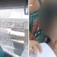 Criança passa mal com calor e mãe quebra vidro de ônibus no Rio; veja