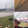 Ventania destrói estrutura, provoca pânico e cancela show de João Bosco e Vinícius no interior de SP