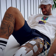 Neymar faz tratamento doloroso para se recuperar de lesão no joelho; assista