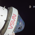 Destaque da NASA: Double e Lua na Artemis I são foto astronômica do dia