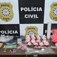Trio preso em apartamento na Zona Sul de Porto Alegre com mais de 200 pinos de cocaína