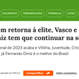 Ba-Vi no Brasileirão de 2024! Alguns profetizaram sobre a permanência de Vasco e Bahia na Série A