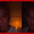 Alexandre Correa grava vídeo à luz de velas e diz estar morando de favor: 'Sem luz há seis dias'