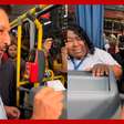 Prefeito de São Paulo erra local de leitura do Bilhete Único ao passar por catraca de ônibus