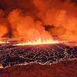 Vulcão entra em erupção na Islândia; veja