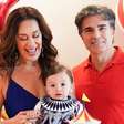 Claudia Raia celebra aniversário de 1 ano do filho caçula, Luca: 'Meu amor'