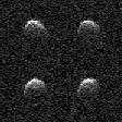 Fotos da NASA mostram asteroide que passou perto da Terra