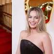 Oscar: Margot Robbie vai de Versace preto para a cerimônia