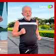 Lula mostra corrida matinal no Palácio da Alvorada: 'Chegar até os 120 anos'