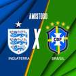 Inglaterra x Brasil, AO VIVO, com a Voz do Esporte, às 14h