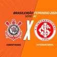 Corinthians x Internacional no Brasileirão Feminino: onde assistir, escalações e arbitragem